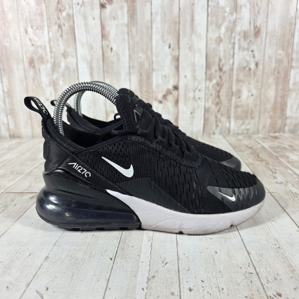 Nike Air Max 270 Black White Anthracite Sneakers 943345-001 Size 3.5Y Womens 5